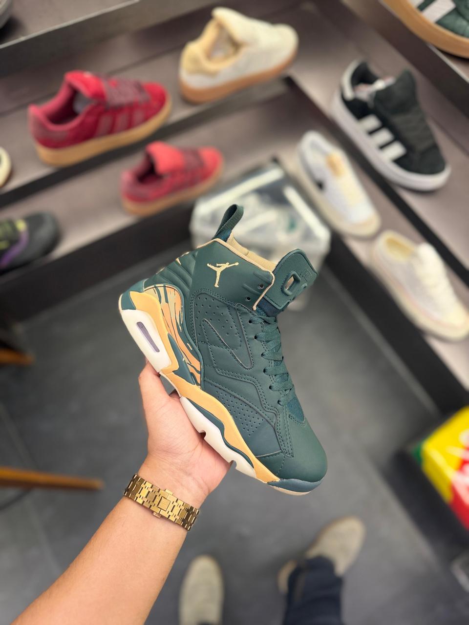 Air Jordans JUMPMAN MVP GREEN ORANGE