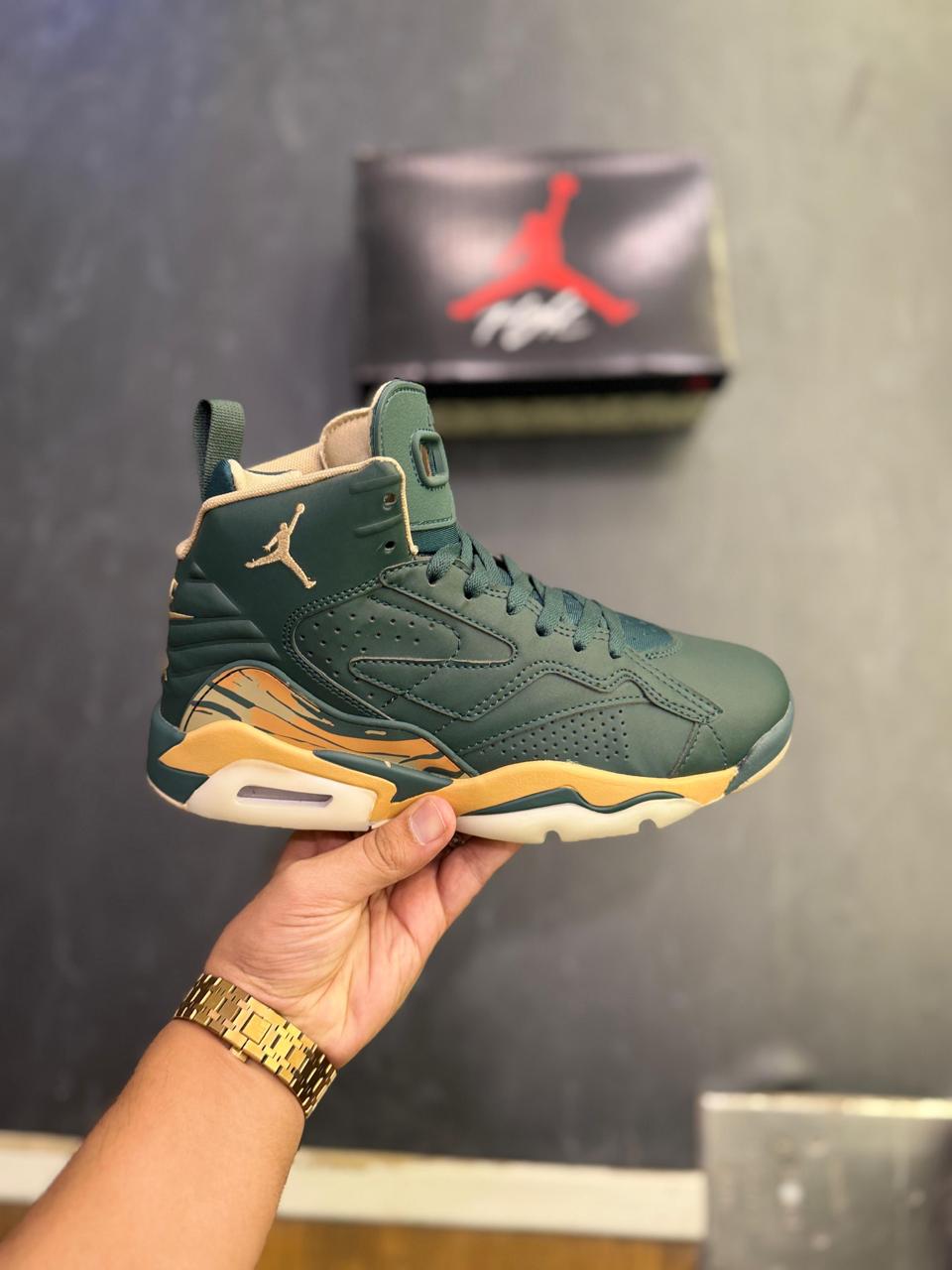 Air Jordans JUMPMAN MVP GREEN ORANGE